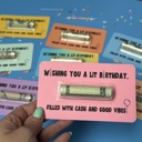 Pink Hilarious Teenager Birthday Gift for Boys Money Card for Preteen Gift Cash Holder for 13th birthday boys gift card for grandson