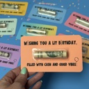 Orange Hilarious Teenager Birthday Gift for Boys Money Card for Preteen Gift Cash Holder for 13th birthday boys gift card for grandson