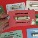 Go waste this like a pro Christmas Money Card gift | cash card for Christmas teens gifts boys Cash Holder Dome | Christmas Card Ornament for teens