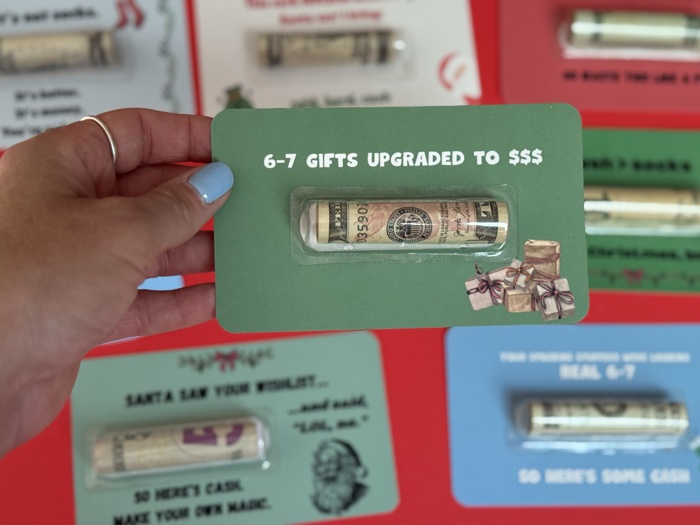 Christmas Money Card gift | cash card for Christmas teens gifts boys Cash Holder Dome | Christmas Card Ornament for teens