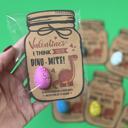  Set of 10 Dino Valentine Classroom Gift |Dinosaur  Hatching Egg Preschool class favor for toddler with card