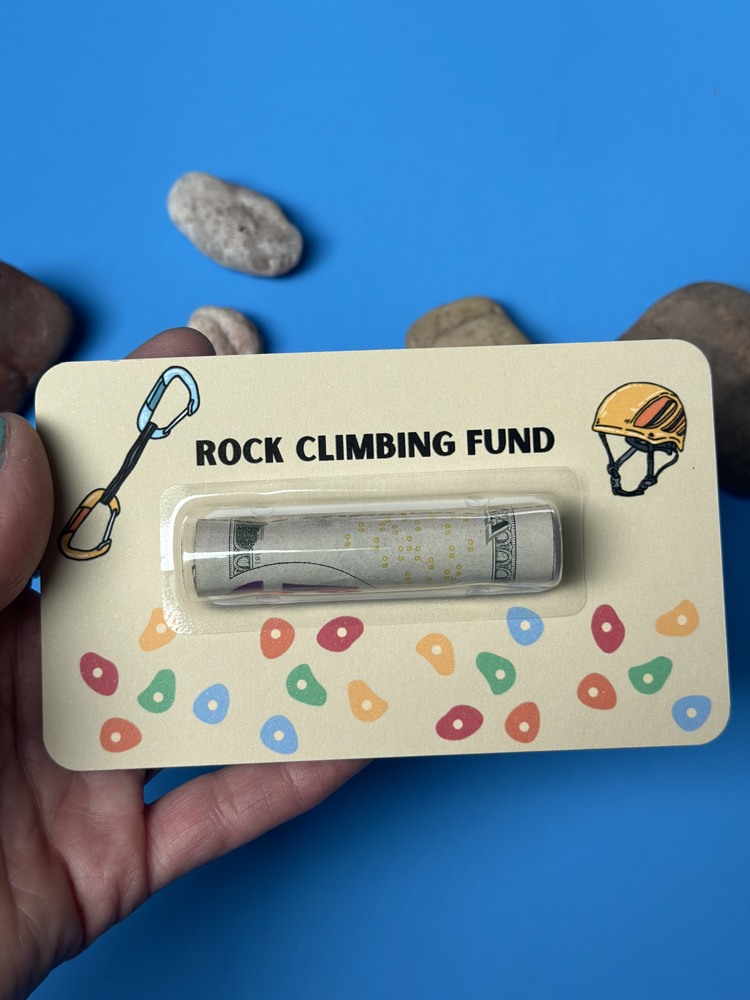 Rock Climbing Money Card gift |  teens gifhttps://seller.jane.com/products/edit/22534ts boys Cash Holder Dome for Gamer|  Birthday Present for climbers