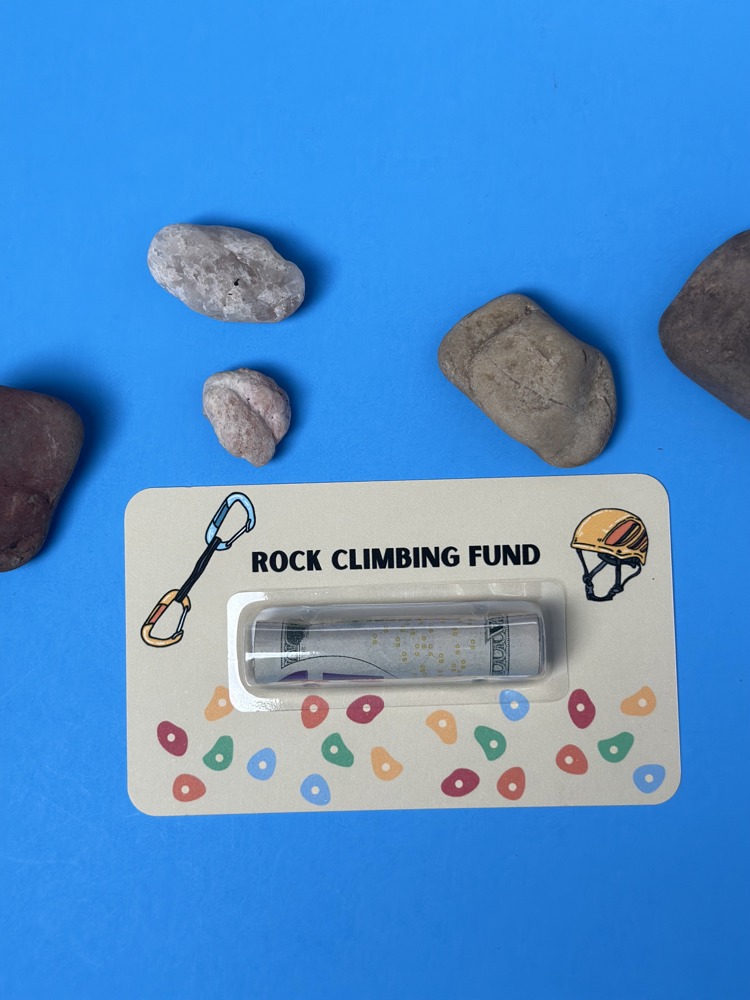 Rock Climbing Money Card gift |  teens gifhttps://seller.jane.com/products/edit/22534ts boys Cash Holder Dome for Gamer|  Birthday Present for climbers