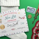  Santa Nice List Certificate for Christmas  
