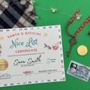  Santa Nice List Certificate for Christmas  