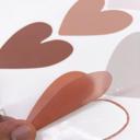  Boho Heart Wall Decal - Wallpaper Peel and Stick Minimalist Art Decor - Nursery Removable Wallpaper- Valentine