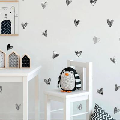 Heart Wall Decal - Minimalist Art Decor - Nursery Removable Wallpaper