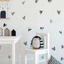  Heart Wall Decal - Minimalist Art Decor - Nursery Removable Wallpaper