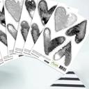  Heart Wall Decal - Minimalist Art Decor - Nursery Removable Wallpaper