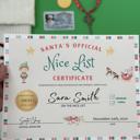 santa certificate Santa Nice List Certificate Christmas set