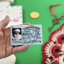 driver's license Santa Nice List Certificate Christmas set