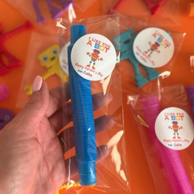Robot Alien Valentines | Classroom Party Favor with Stickers