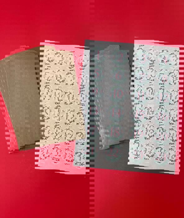 Christmas Advent Calendar Charm Bracelet and Necklace for kids girls DIY kit