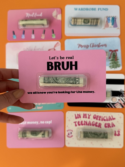 Teenage Gift Ideas Money Card gift | Cash Holder Dome for teenager gift|  Birthday Present for girls Moms girlfriend