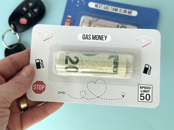 Gas Money card | Money Card Holders | Gift for Teens | Christmas Gift | Cash Card | Birthday Present