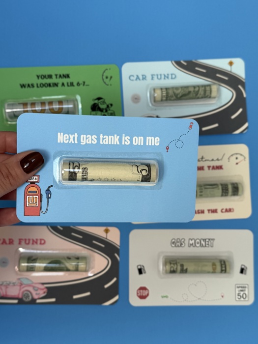 Gas Money card | Money Card Holders | Gift for Teens | Christmas Gift | Cash Card | Birthday Present