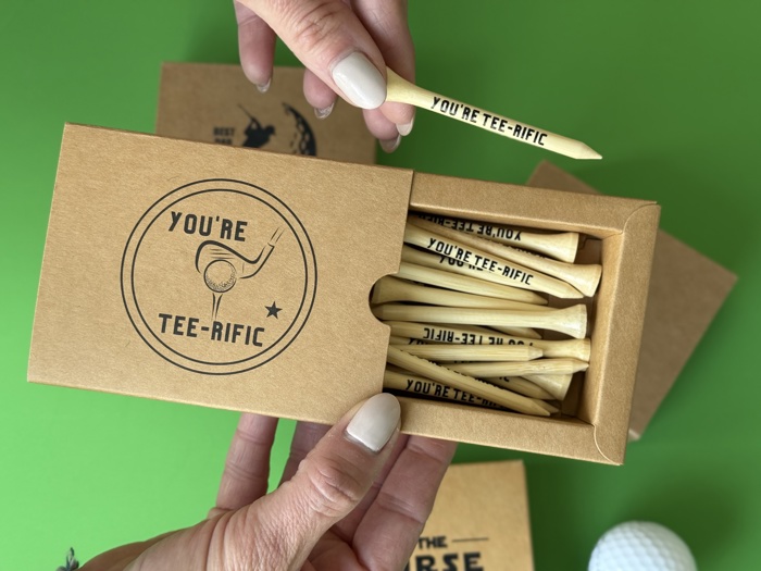 Golf Tees  May the course be with you funny gift for dad grandpa for Father's Day