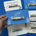 Happy Hanukkah - Blue Christmas Money Card gift | cash card for Christmas teens gifts boys Cash Holder Dome | Christmas Card Ornament for teens