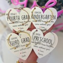  End of Year Teacher Gift Knot Bangle & Heart Card! Teacher thank you! NON-Tarnish!