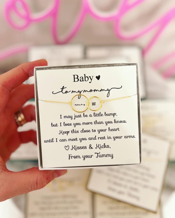 New mom baby and me infinity necklace, Congratulations baby gift, pregnancy gift, baby shower & gender reveal gift! NON-Tarnish! 552 FIVE STAR REVIEWS!