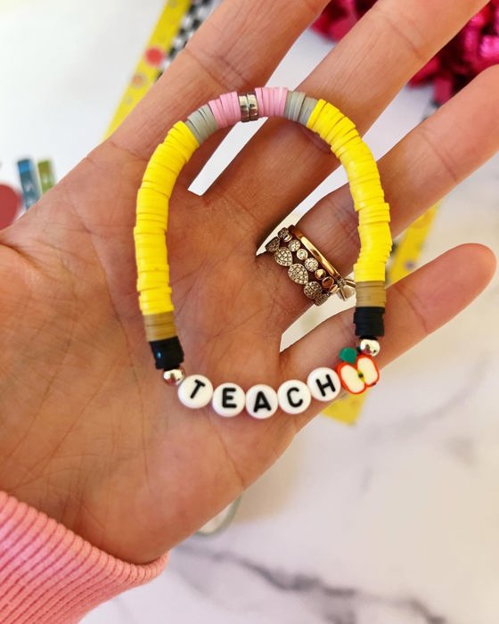 A,B,C's of Gratitude Poem & Teach Bracelet End of Year Teacher Appreciation Gift