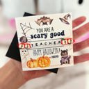  You're a SCARY GOOD Teacher! Apple Teacher Bracelet, Card, box & ribbon! Complete Gift! 