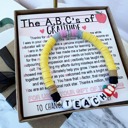  A,B,C's of Gratitude Poem & Teach Bracelet End of Year Teacher Appreciation Gift