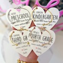  End of Year Teacher Gift Knot Bangle & Heart Card! Teacher thank you! NON-Tarnish!