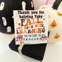  Fall in love with learning Teacher Apple bracelet Appreciation gift! Card, box & ribbon included! Thanksgiving gift!