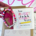  How Sweet It Is to Be Taught by You Bracelet – Teacher Valentine’s Day Gift Set: Bracelet, Card, Box & Ribbon