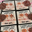  We couldn't have PICKED a better teacher than you!Plaid Pumpkin Earrings!Teacher appreciation gift! Personalized card,box & ribbon included!