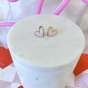  Valentine's Day Pink & Gold Heart Stud Earrings – Teacher Gift with Gift Card, Box & Ribbon Included!