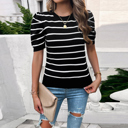  Love Kuza Striped Essence Knit Top