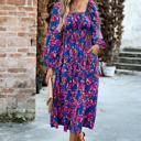  Love Kuza Elegant Flora Midi Dress