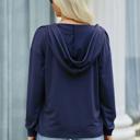  Love Kuza Cotton Mix Vneck Hoodie Top