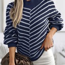  Love Kuza Striped Haven Knit Pullover Sweater