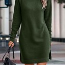  Love Kuza Turtleneck Cozy Sweater Dress