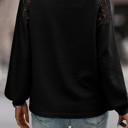  Love Kuza Lace Shoulder Sweater Top