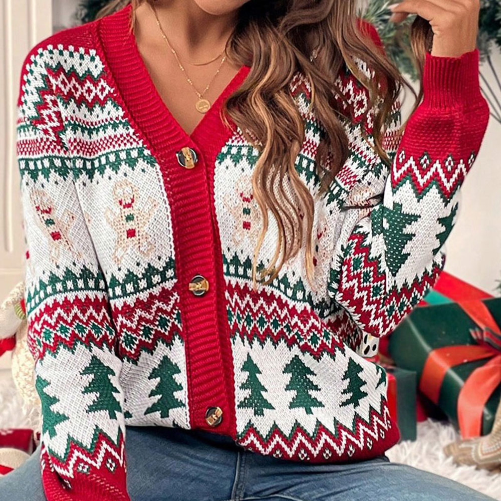 Love Kuza Gingerbread Cheer Cardigan