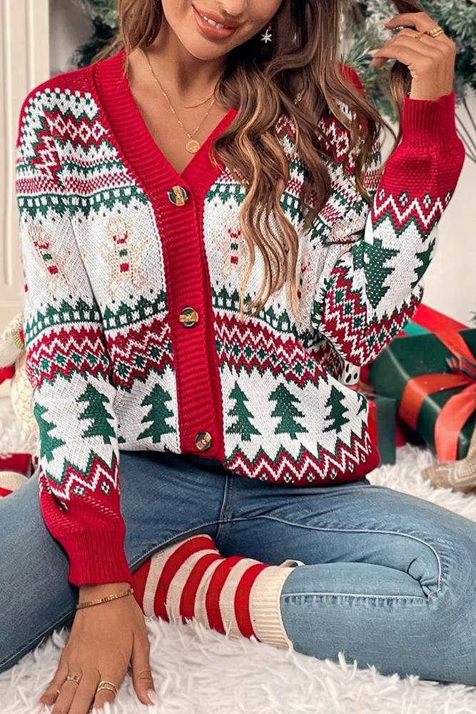 Love Kuza Gingerbread Cheer Cardigan