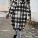  Love Kuza Plaid Hooded Comfort Shirt Jacket