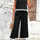  Love Kuza The Wave Trims Top & Capris 2 Pieces Set