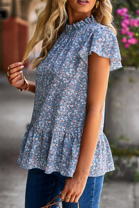 Love Kuza Bloom Ruffle Charm Blouse