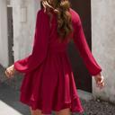  Love Kuza Wrap Front Tiered Ruffled Dress