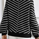  Love Kuza Striped Haven Knit Pullover Sweater