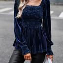  Love Kuza Velvet Peplum Top