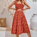  Love Kuza Petal Charm Midi Dress