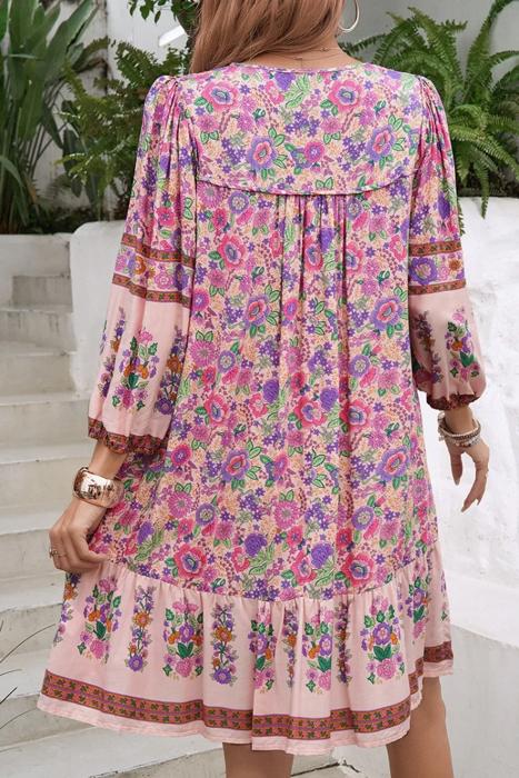 Love Kuza Vintage Boho Petals Dress