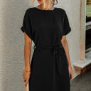  Love Kuza Casual Chic Button Back T-Shirt Dress