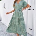  Love Kuza Floral Rhythm Wrap Dress